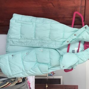 Mint puffer vest